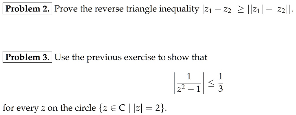 How To Prove Reverse Triangle Inequality