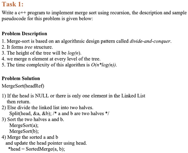 Solved 1. Problem Description Write a program that will