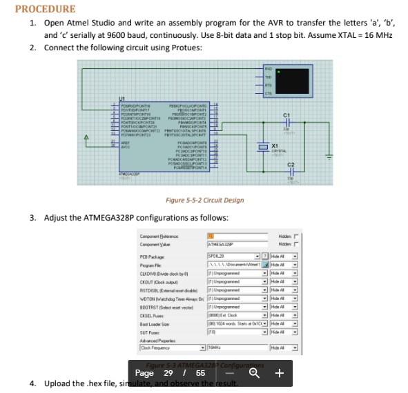 SOLVED PROCEDURE Open Atmel Studio and write an assembly program for