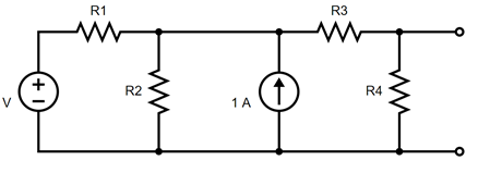 SOLVED: The following circuit can be simplified into a Thevenin ...