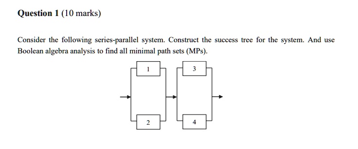 SOLVED: Question 1 (10 marks) Consider the following series-parallel ...