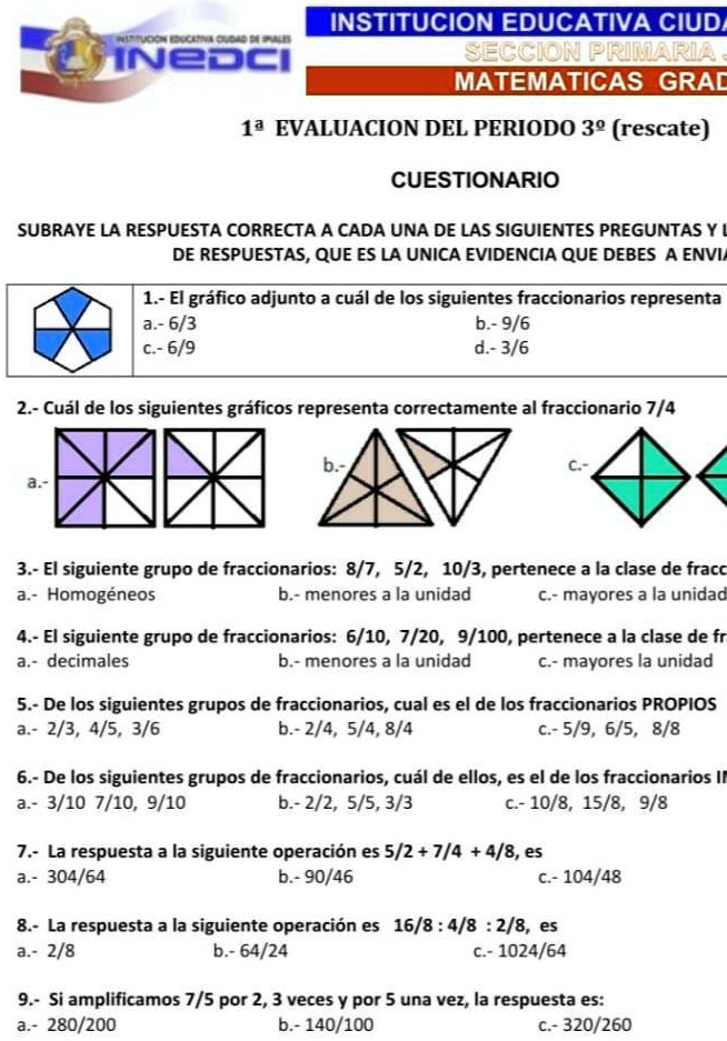 SOLVED: cual de los siguientes INSTITUCION EDUCATIVA CIUD Qoaucn InEdCI ...