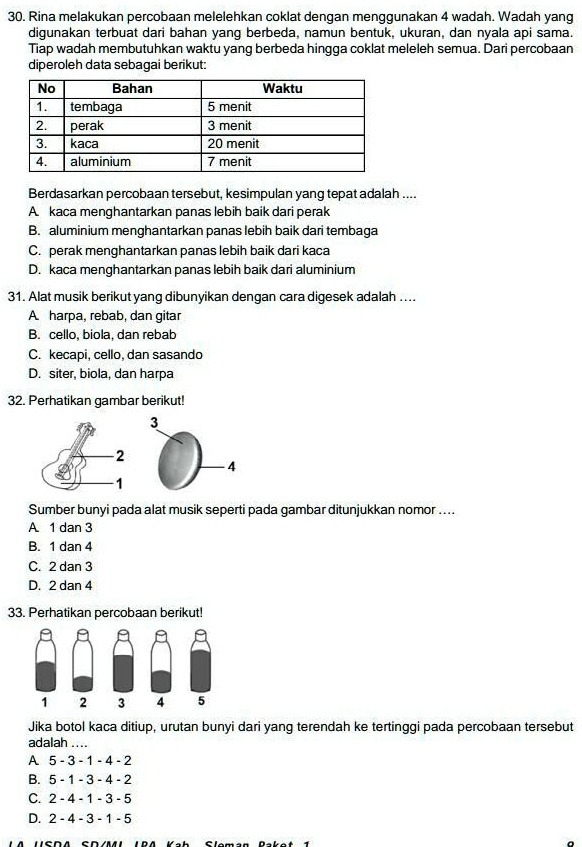 SOLVED: yang jawab ini semoga masuk surga Amin 30. Rina melakukan
