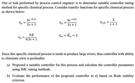 Process Controller Tuning Plan One of task performed by process control engineer is to determine ...