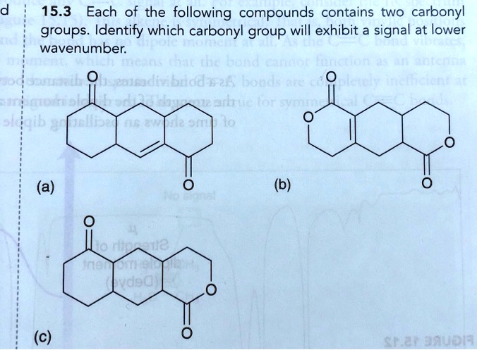 SOLVED: 15.3 Each of the following compounds contains two carbonyl ...