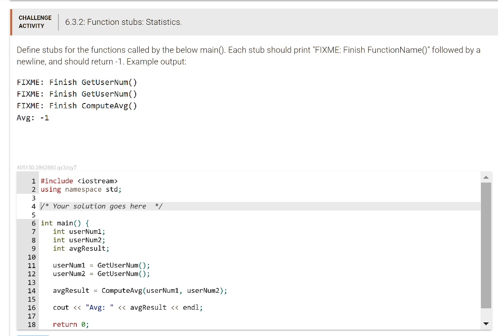 SOLVED: “`cpp #include using namespace std; // Function stubs int ...