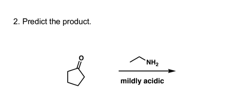2 predict the product mildly acidic nhz 31678