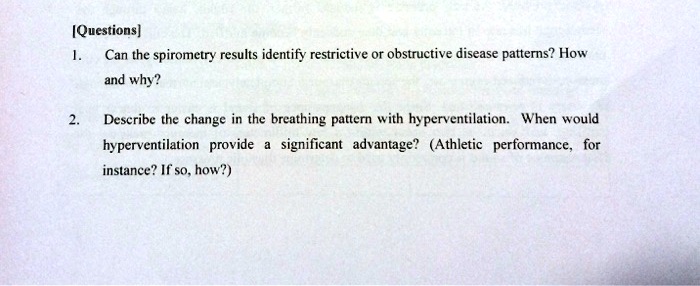 SOLVED: [Questions] Can the spirometry results identify restrictive or ...