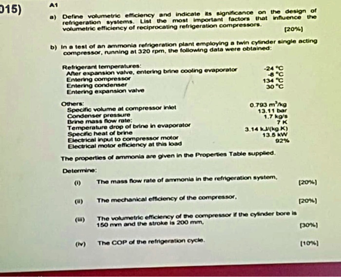 VIDEO solution A1 Define volumetric efficiency and indicate its