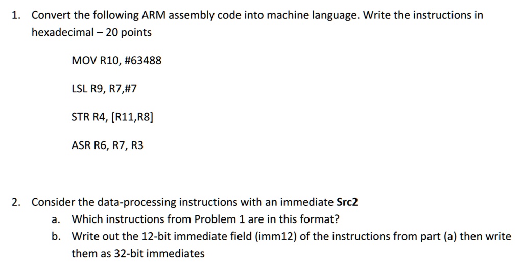 SOLVED Please show how to do this problem. 1. Convert the following