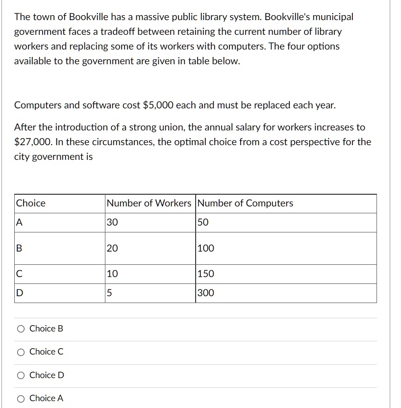 The town of Bookville has a massive public library system. Bookville's ...