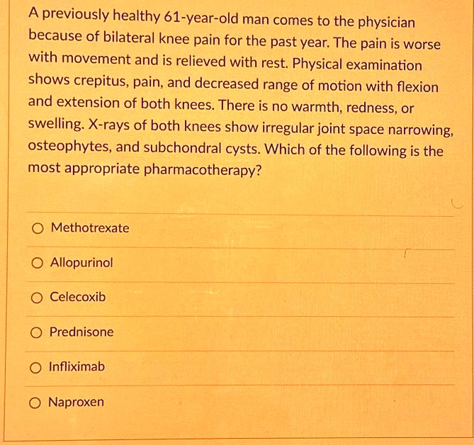 SOLVED Texts A previously healthy 61yearold man comes to the