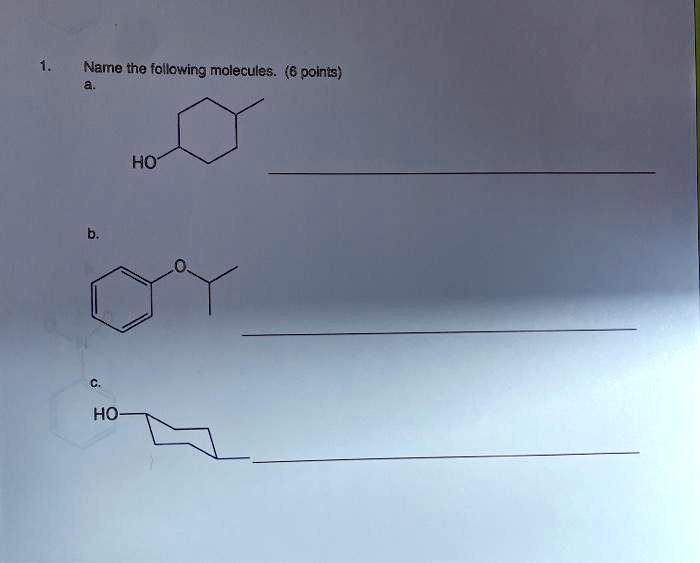 name the following molecules points ho ho 04197