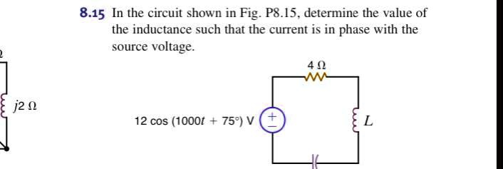 SOLVED: 8.15 In The Circuit Shown In Fig.P8.15, Determine The Value Of ...