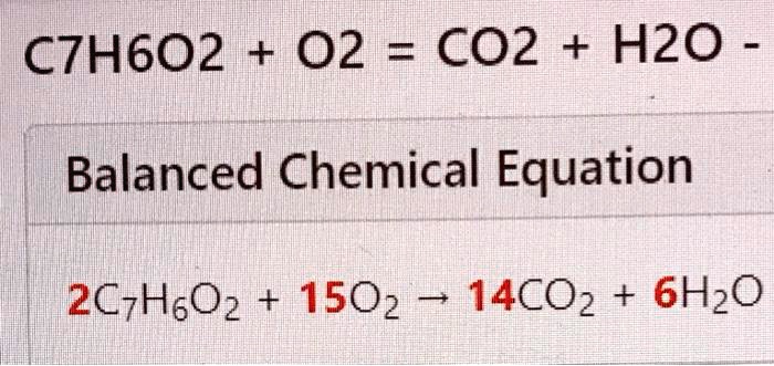 SOLVED: Balance the chemical equation USING matrices