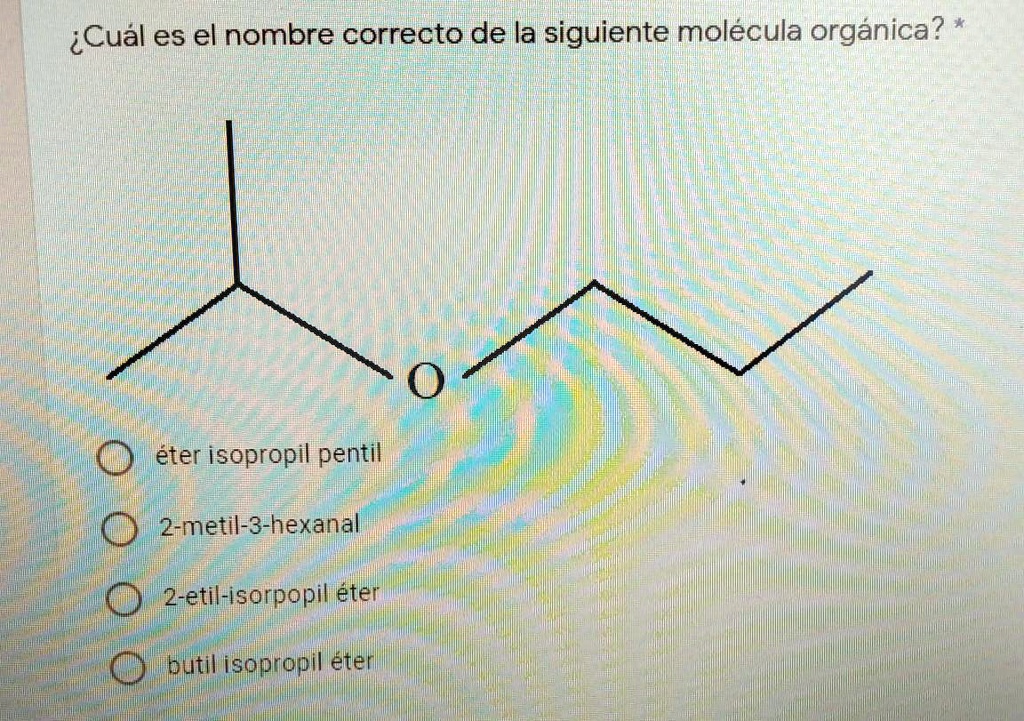 Solved Ayudaaaaa Es Para Ahora Cuál Es El Nombre Correcto De La Siguiente Molécula Orgánica 