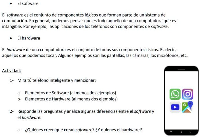 ayuda es para manana el software el software es conjunto de componentes logicos que forman parte de un sistema de computacion en general podemos pensar que es todo aquello de una computador 06144