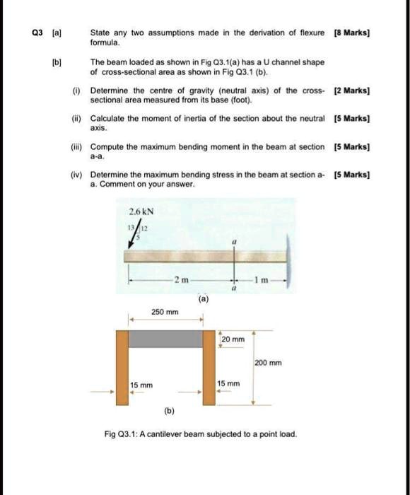 SOLVED Q3 [a] State any two assumptions made in the derivation of the