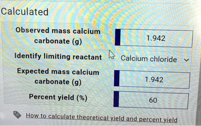 mass percent of each element in calcium carbonate