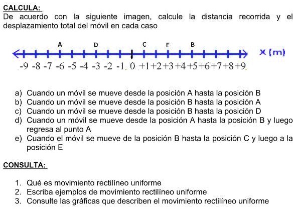 calcula de acuerdo con la siguiente imagen calcule la distancia recorrida y el desplazamiento total del movil en cada caso a cuando un movil se mueve desde la posicion a hasta la posicion b  41036