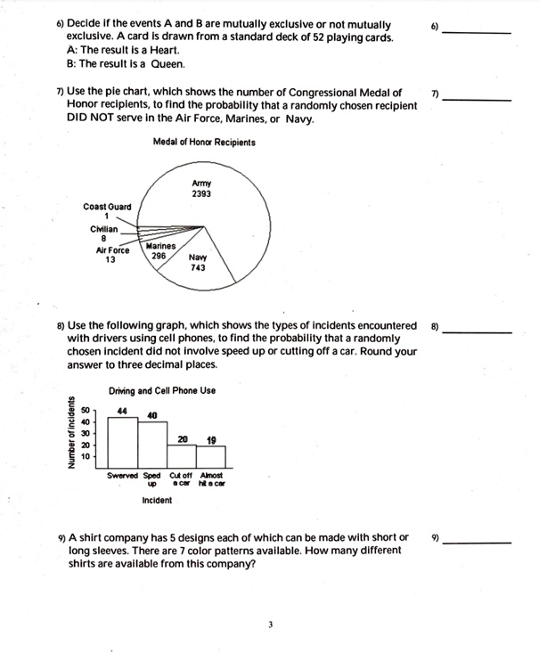 SOLVED Declde Il Ihe events and B are mutually exclusive or not