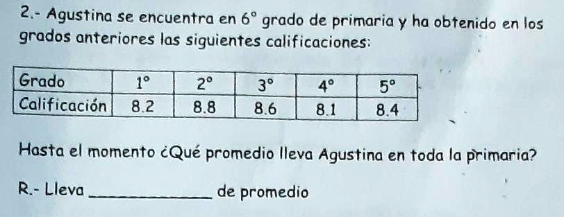 ayúdeme plis es para hoy 2- Agustina se encuentra en 6" grado de