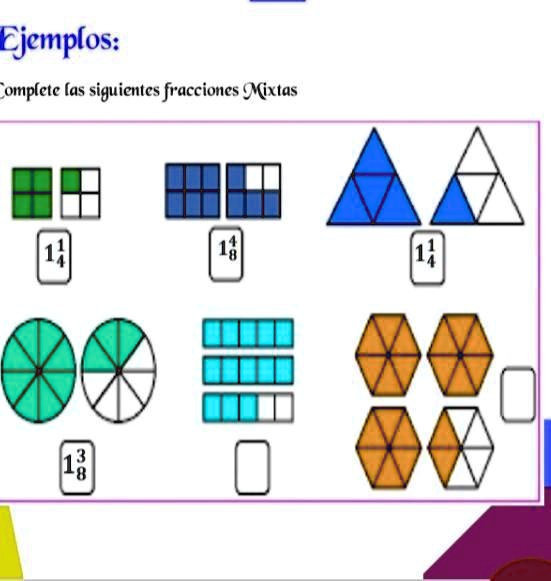 Solved Ejemplos Complete Las Siguientes Fracciones Mixtas Ejemplos Omplctc Las Siguicntcs 