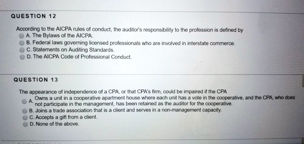 SOLVED: Principles Of Auditing Chapter 4 QUESTION 12 According To The ...