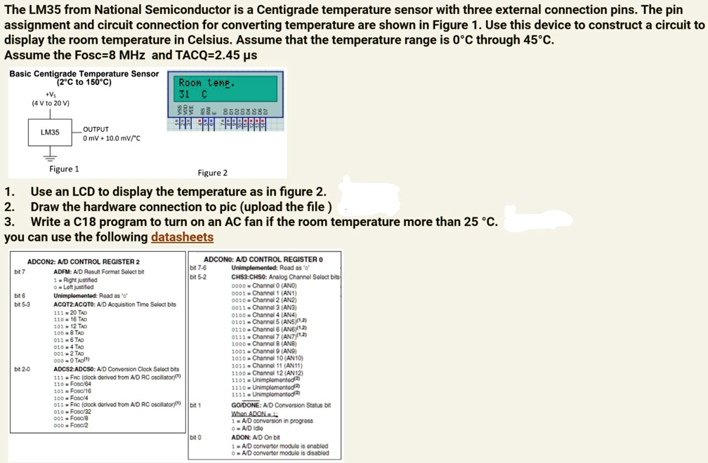 SOLVED: In the introduction of pic: The LM35 from National ...