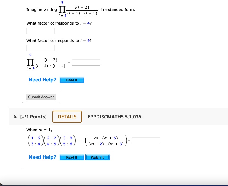 SOLVED: (i(i + 2)) Imagine Writing In Extended Form: (i - 1) * (i + 1 ...