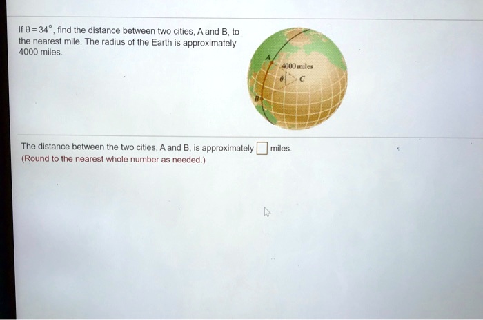 SOLVED: If D0 = 34, find the distance between two cities, A and B, to ...