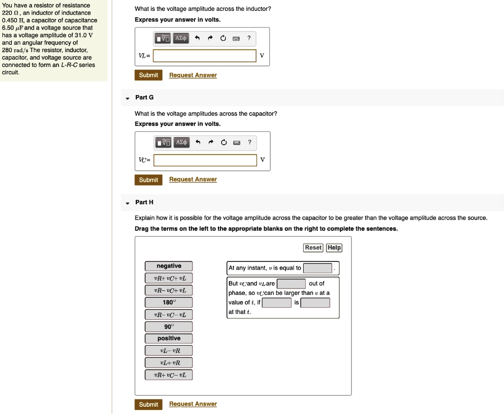 SOLVEDYou have resistor of resistance 220 n = an inductor of