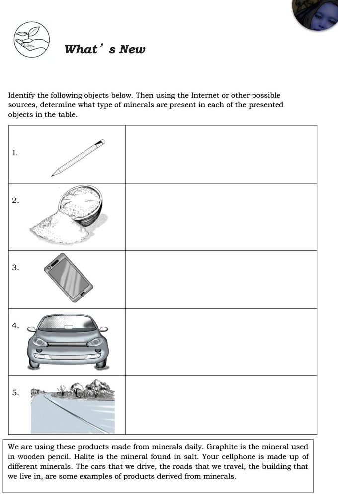 SOLVED Grade 11 Science Easy Questions What's New? Identify the