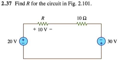 2.37 Find R for the circuit in Fig. 2.101.