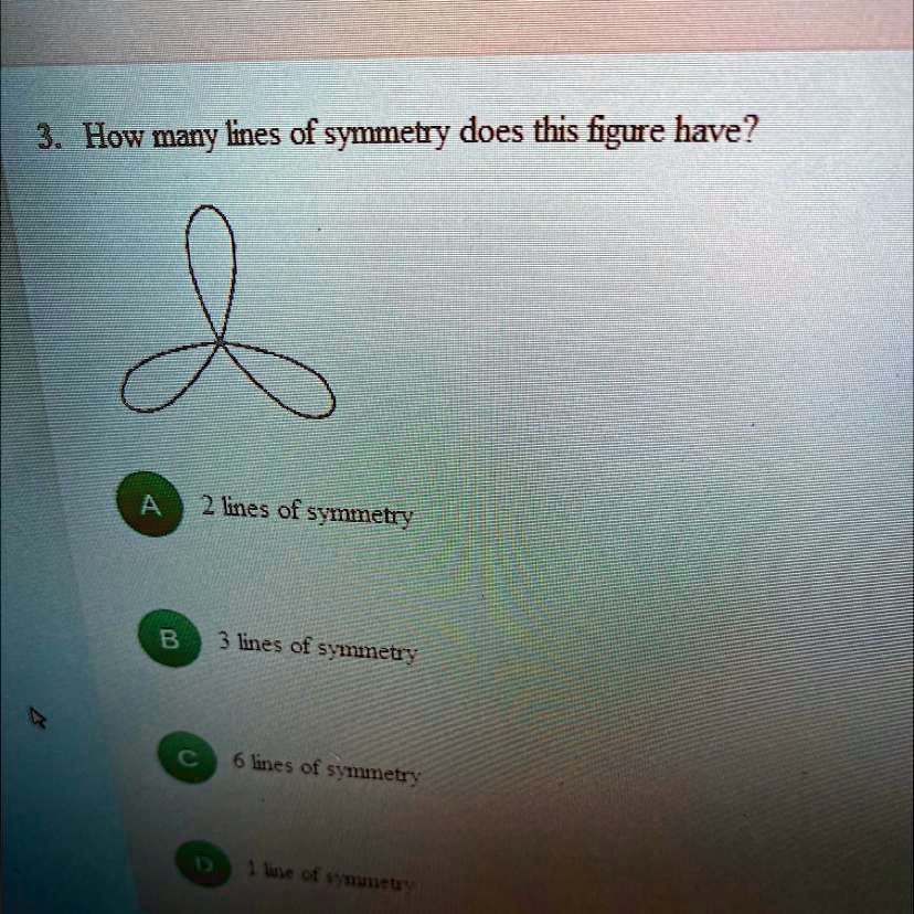 how many lines of symmetry does the figure have triangle