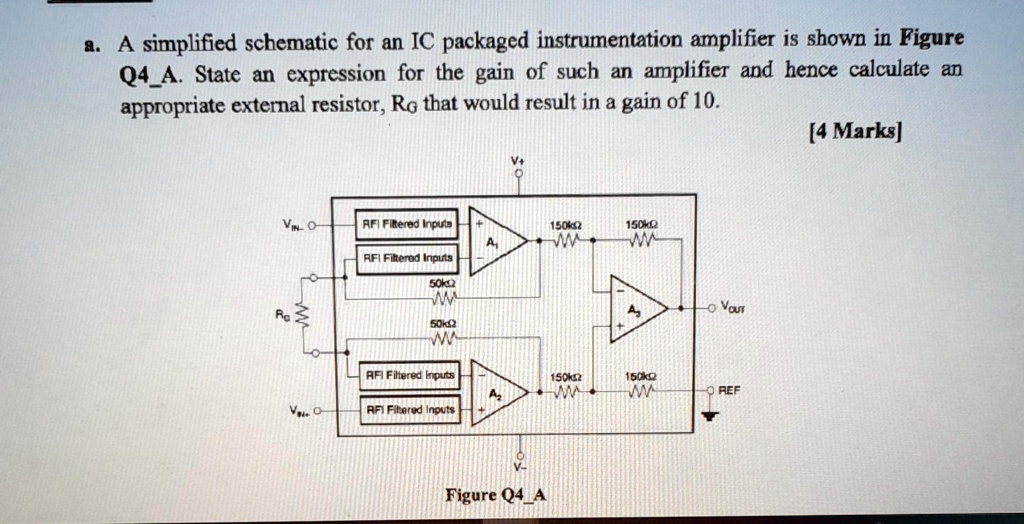 SOLVED a. A simplified schematic for an IC packaged instrumentation