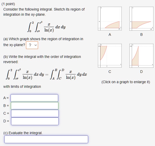 point consider the following integral sketch its region of integration ...