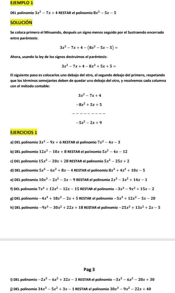 solved-resta-de-polinomios-no-entiendo-ejemplo-1-del-polinomio-3x2-7x