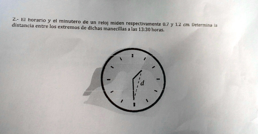 Horario y minutero discount de un reloj