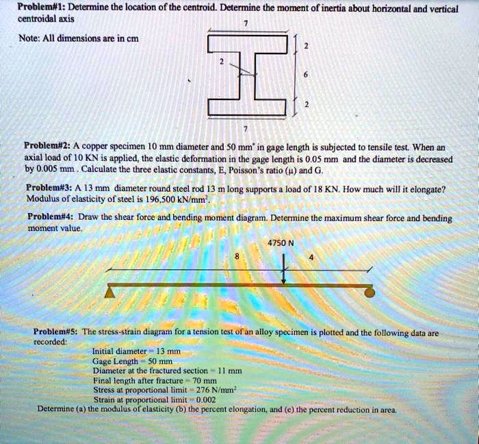 SOLVED: Problem #1: Determine the location of the centroid. Determine ...