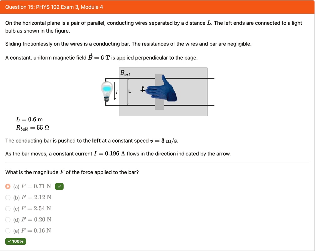 question 15 phys 102 exam 3 module 4 on the horizontal plane is a pair ...