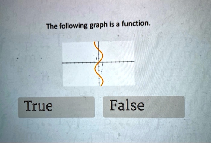 the following graph is a function true false 07032