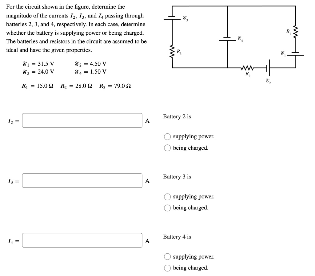 SOLVED: For the circuit shown in the figure, determine the magnitude of ...