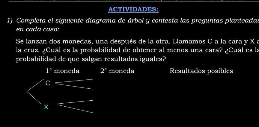 SOLVED: 1-completa El Siguiente Diagrama De árbol Y Contesta Las ...