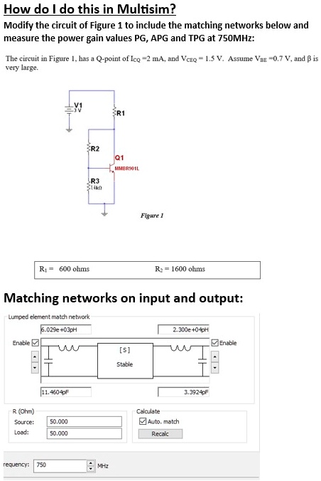 SOLVED: How do I do this in Multisim? Modify the circuit of Figure 1 to ...