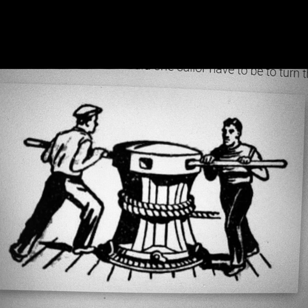 SOLVED '3. Sailors use a capstan (shown below) to raise and lower the