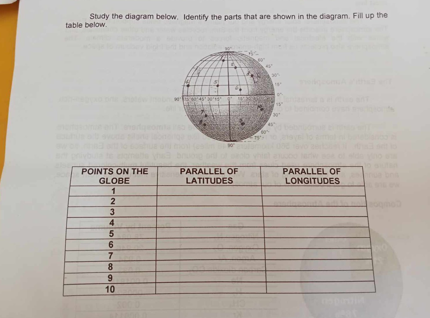 Study the diagram below. Identify the parts that are shown in the ...