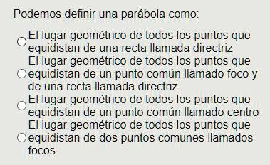 SOLVED: Podemos Definir Una Parábola Como: Podemos Definir Una Parábola ...