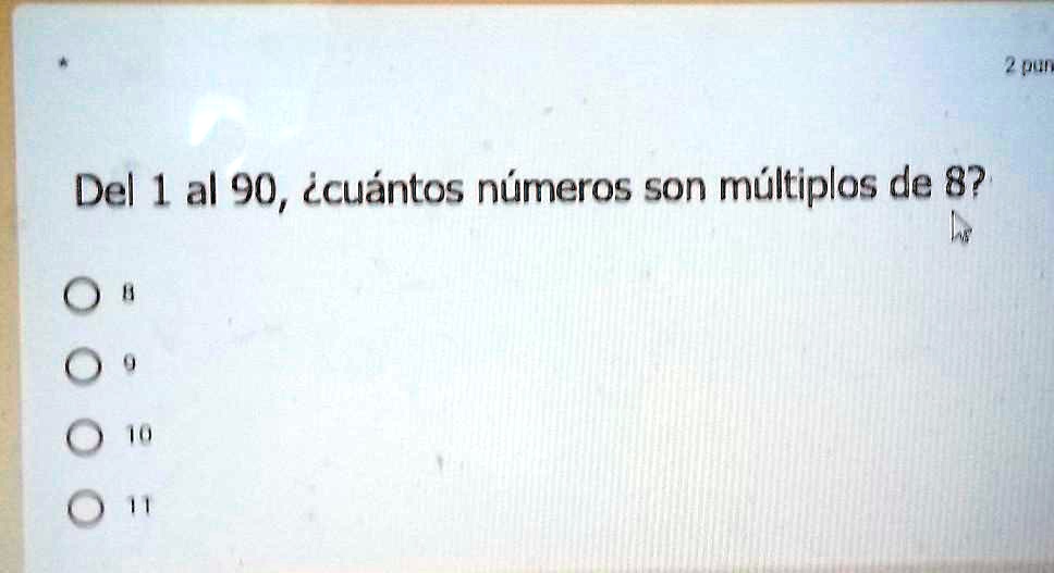 SOLVED: porfavor quien responde Pun Del 1 al 90, cuántos números son ...