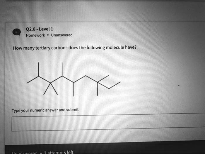 How many tertiary carbons does the following molecule have?